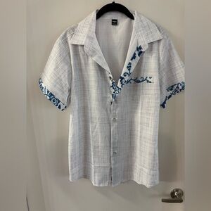 Manfinity Men Small Casual Button Up Hawaii Shirt